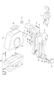 Outboard DF 225 drawing Top Mount Single (1)