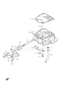 Outboard DF 9.9A drawing Engine Holder