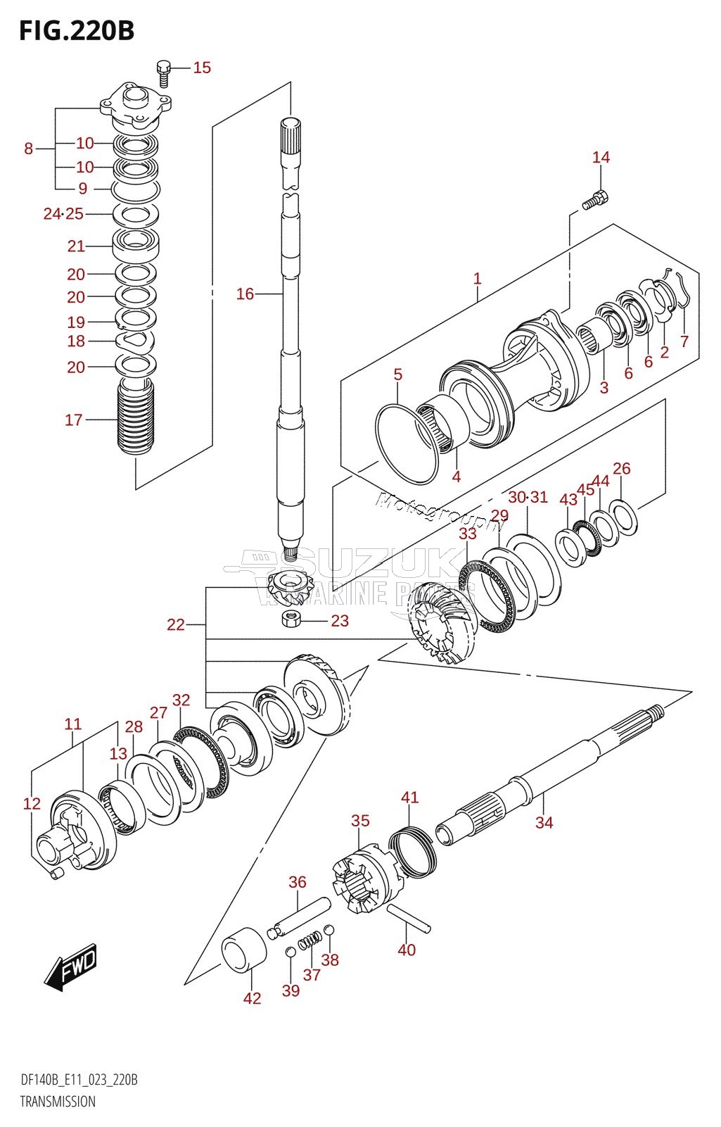 TRANSMISSION (DF140BZ,DF115BZ)