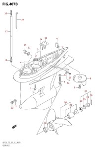 DF175Z From 17502Z-210001 (E01 E40)  2012 drawing GEAR CASE (DF150T:E40)