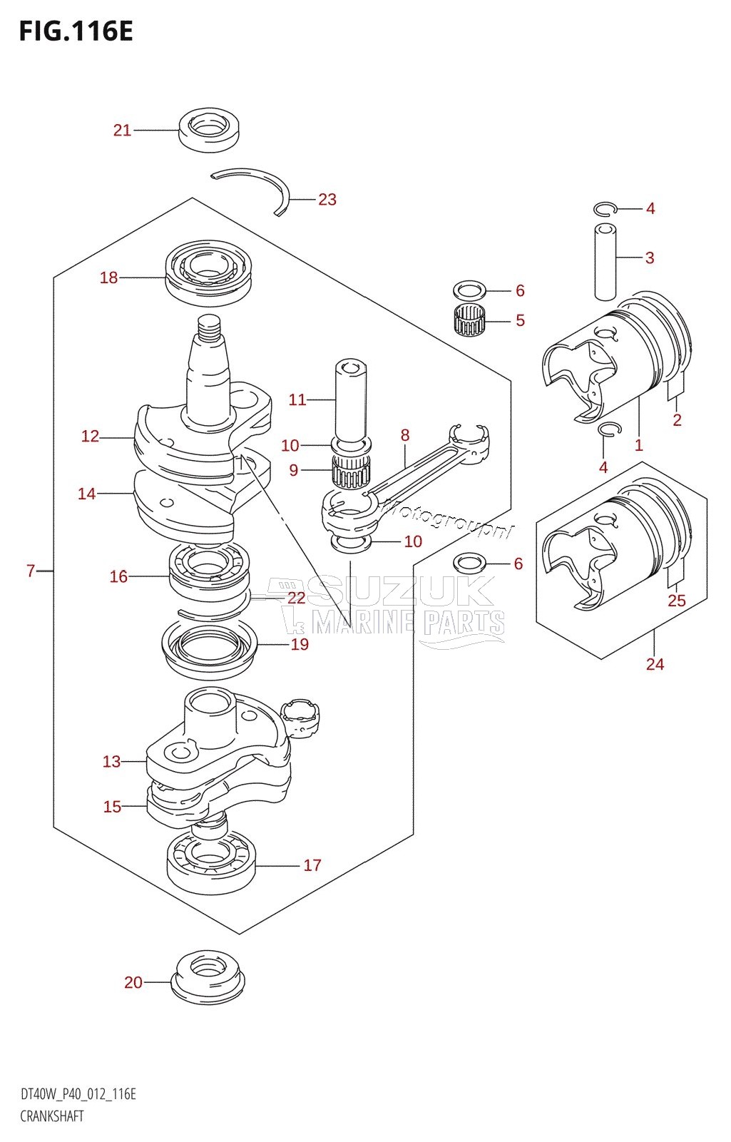 CRANKSHAFT (DT40WK:P40)