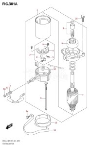 DF30A From 03003F-040001 (P01 P40)  2020 drawing STARTING MOTOR (DF25A,DF25AR,DF25ATH)