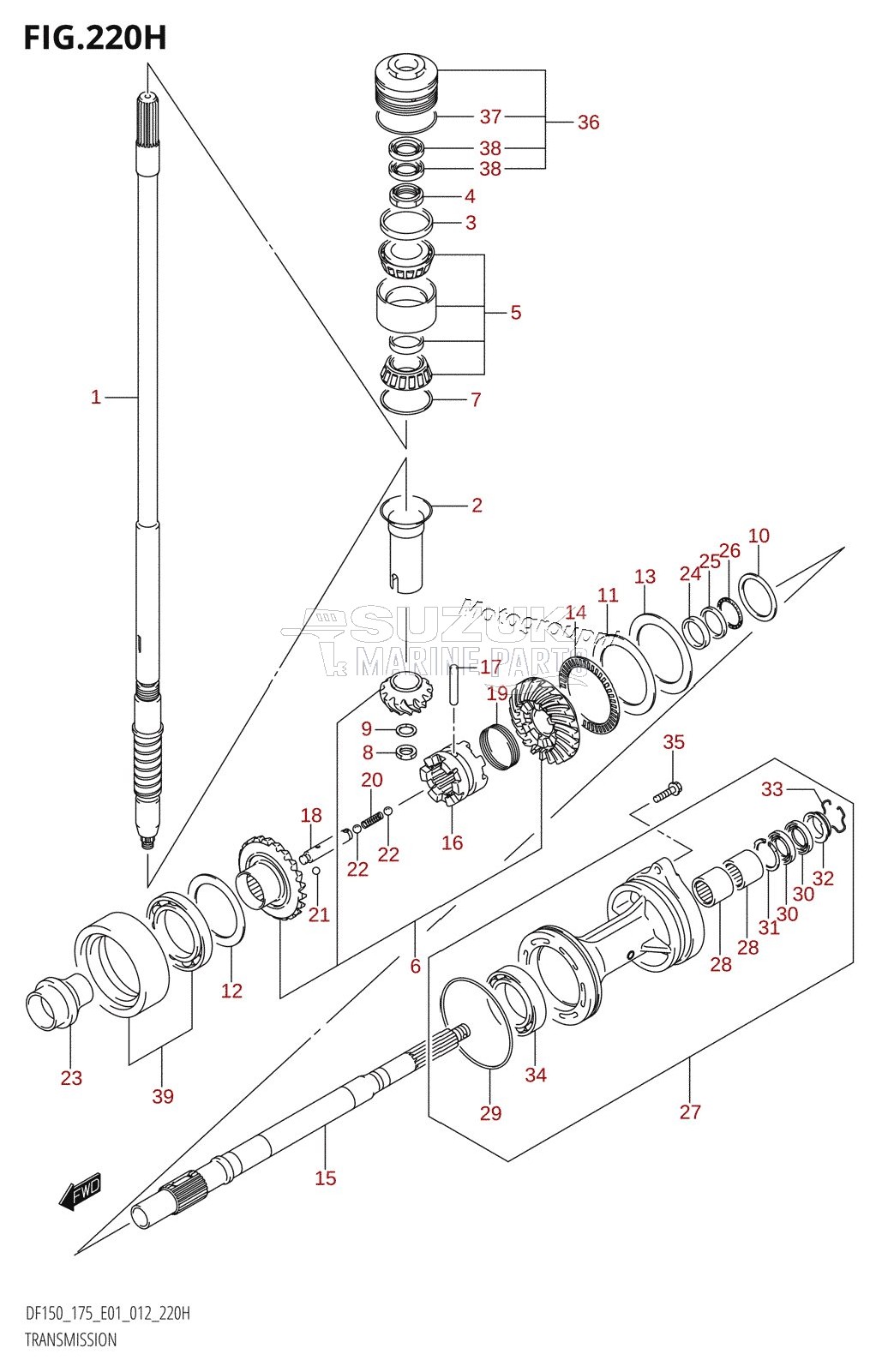 TRANSMISSION (DF175Z:E40)