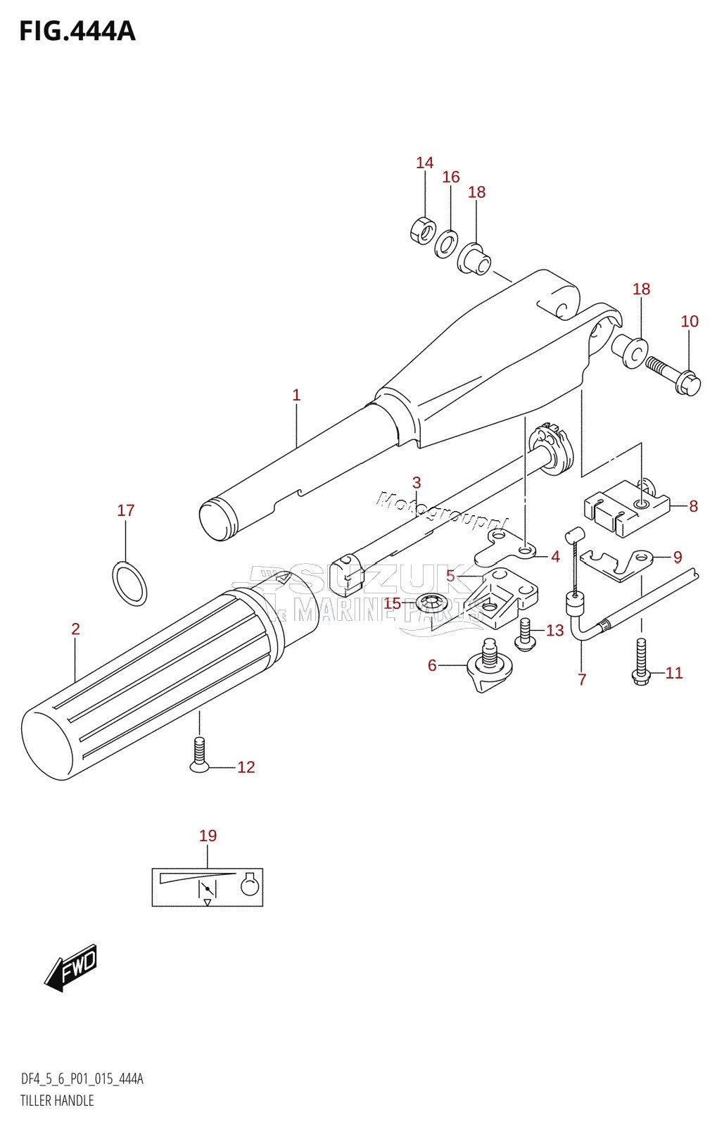 TILLER HANDLE