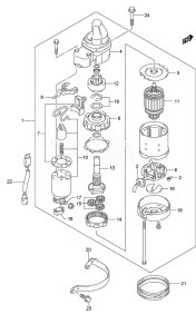 DF 300AP drawing Starting Motor