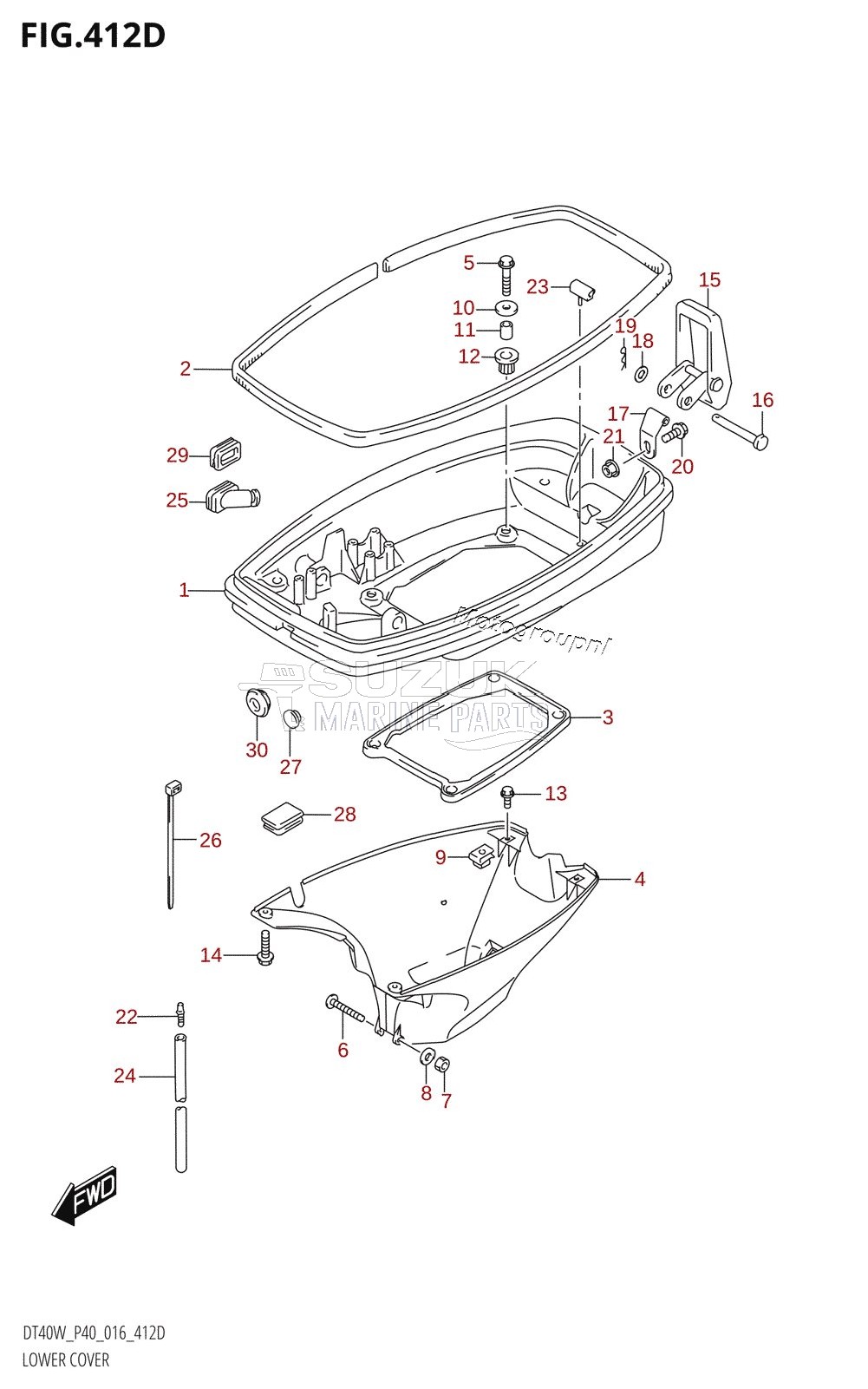 LOWER COVER (DT40WR:P90)