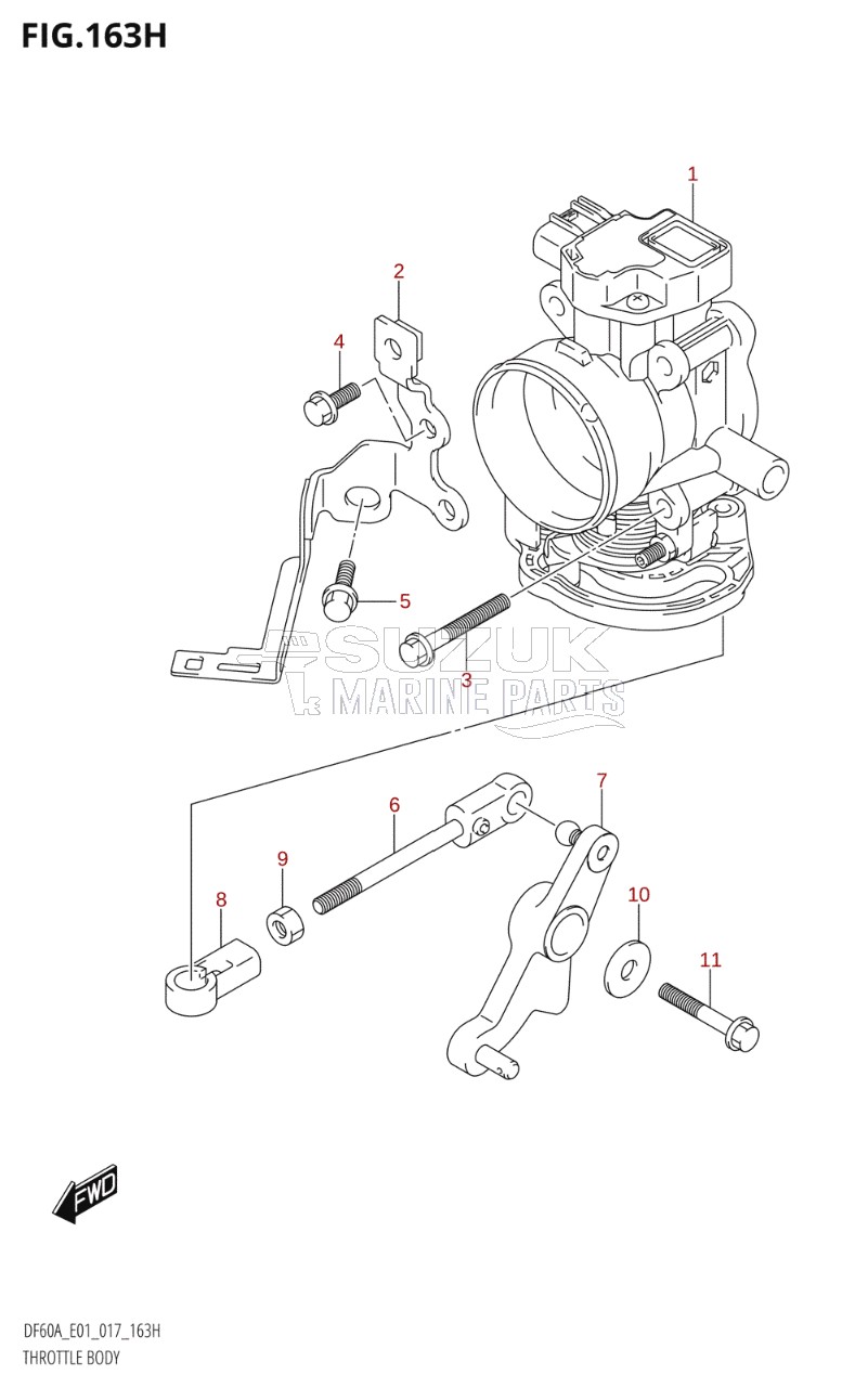 THROTTLE BODY (DF60A:E40)