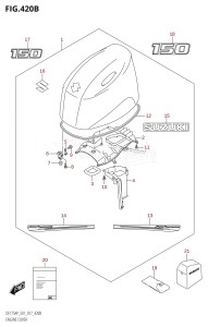 DF175AP From 17503P-710001 (E01 E40)  2017 drawing ENGINE COVER (DF150AP:E01)