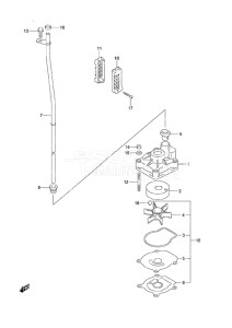 DF 25 V-Twin drawing Water Pump