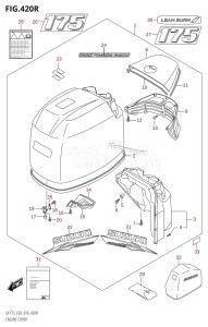 DF175TG From 17502F-610001 (E03)  2016 drawing ENGINE COVER (DF175ZG:E03)