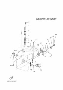 FL150FETX drawing PROPELLER-HOUSING-AND-TRANSMISSION-4