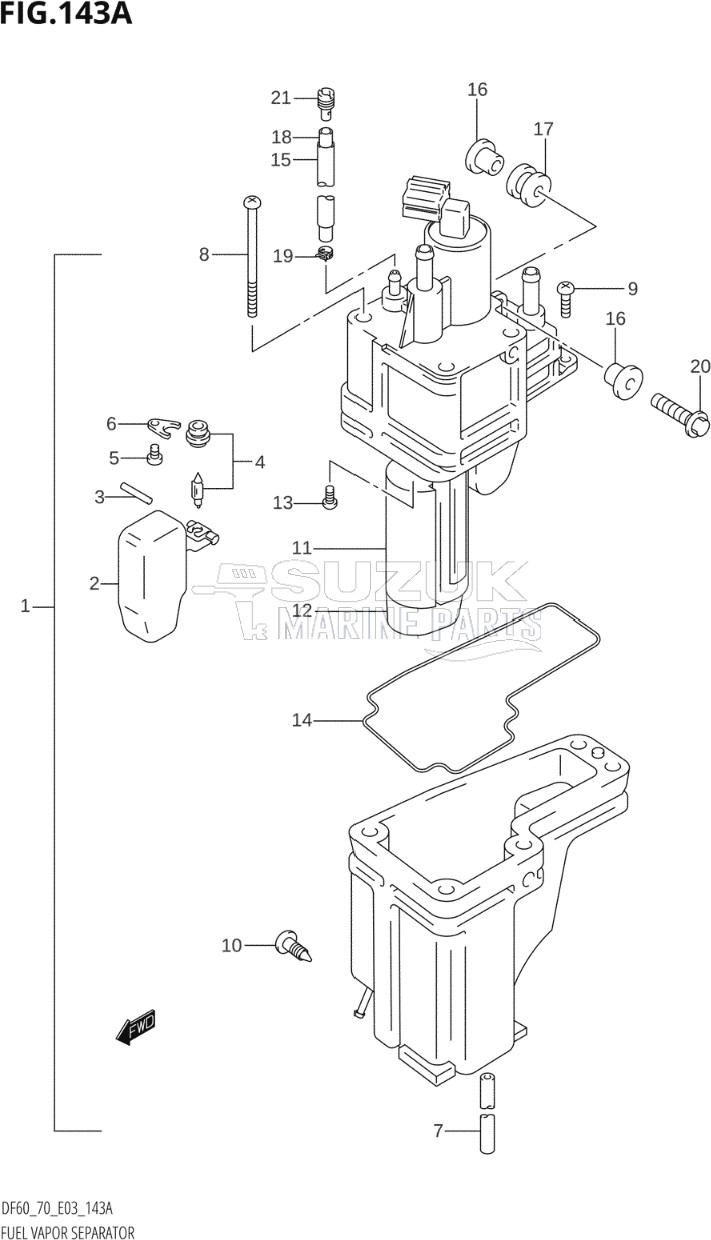 FUEL VAPOR SEPARATOR (W,X)