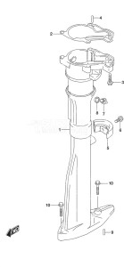 DF 2.5 drawing Drive Shaft Housing w/Transom (S)