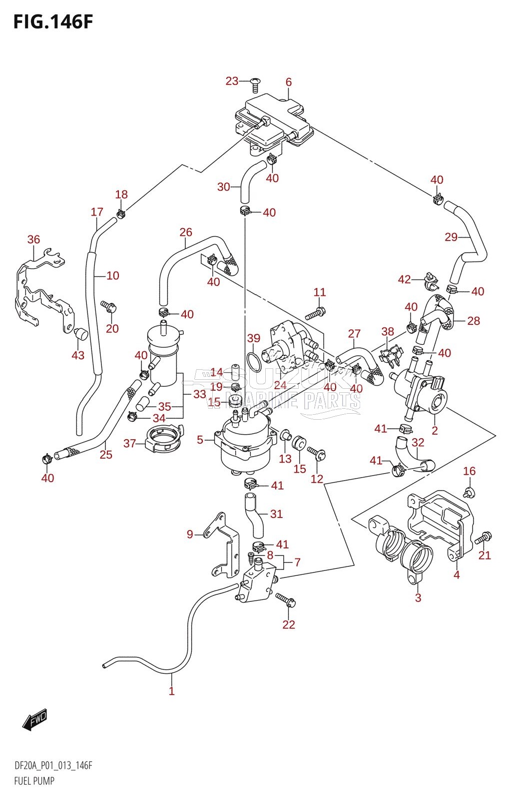 FUEL PUMP (DF20A:P40)