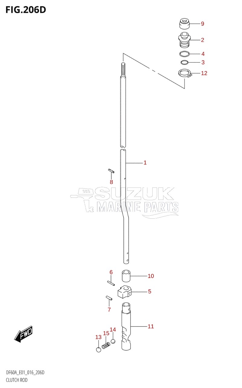 CLUTCH ROD (DF40AST:E34)