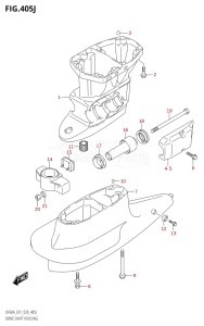 05003F-040001 (2020) 50hp E01-Gen. Export 1 (DF50A  DF50ATH) DF50A drawing DRIVE SHAFT HOUSING (DF60AVT:E01,DF60AVT:E40)