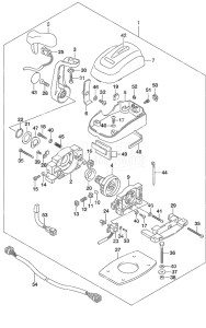 Outboard DF 350A drawing Top Mount Single