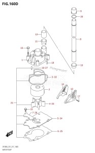 DF250A From 25003P-710001 (E01 E40)  2017 drawing WATER PUMP (DF250A:E40)