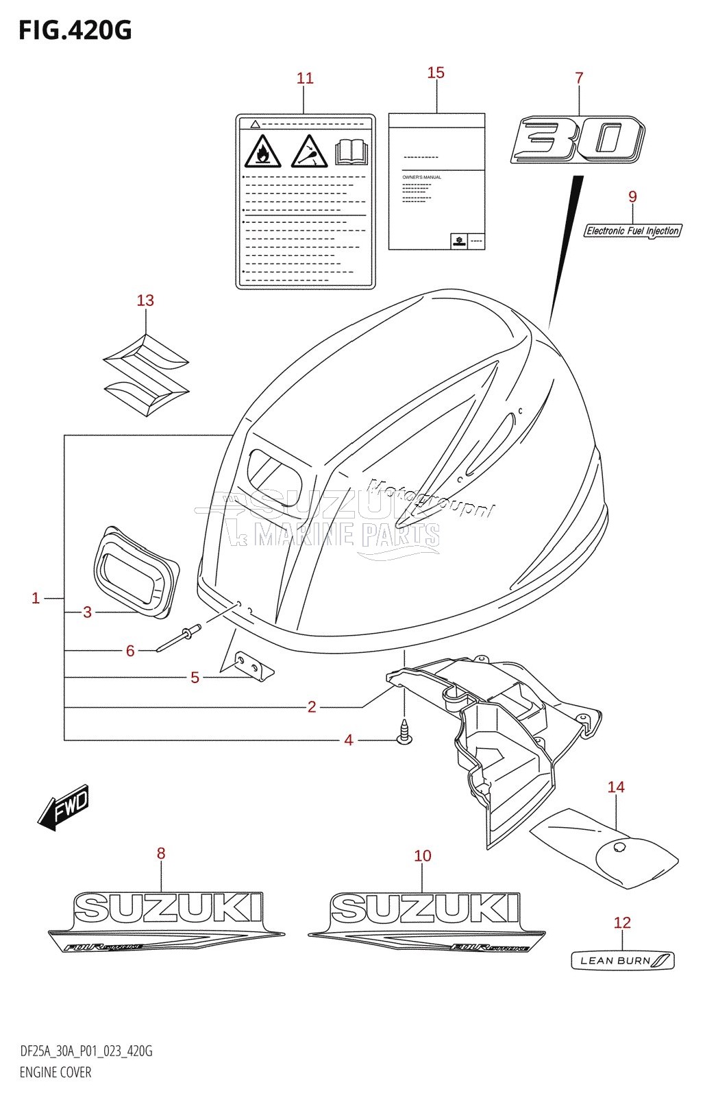 ENGINE COVER (020:(DF30AT,DF30ATH))