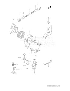 DT25AC From 02506-231001 ()  1992 drawing THROTTLE CONTROL