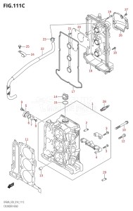 06003F-410001 (2014) 60hp E03-USA (DF60AVT) DF60A drawing CYLINDER HEAD (DF60A)