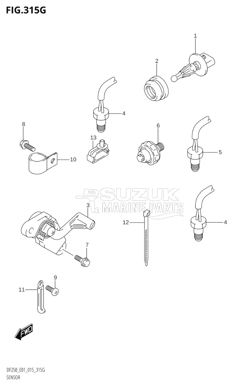 SENSOR (DF225Z:E01)