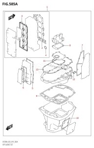 DF150AZ From 15003Z-910001 (E03)  2019 drawing OPT:GASKET SET