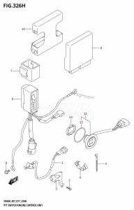 DF50A From 05004F-710001 (E01)  2017 drawing PTT SWITCH /​ ENGINE CONTROL UNIT (DF60A:E40)