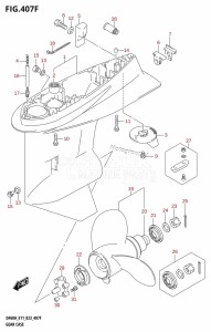 DF60A From 06003F-340001 (E11 E40)  2023 drawing GEAR CASE (DF50AVT,DF50AVTH,DF60AVT,DF60AVTH)