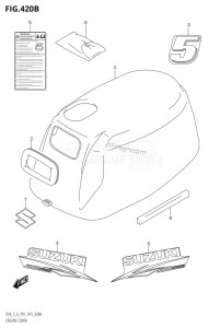 DF6 From 00602F-510001 (P01)  2015 drawing ENGINE COVER (DF5:P01)