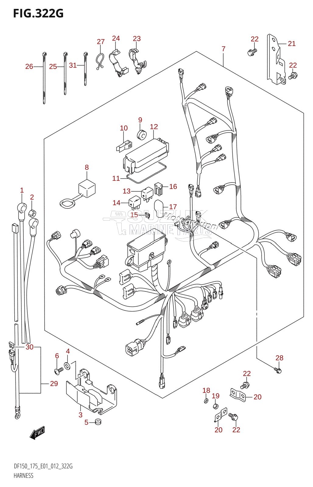 HARNESS (DF175Z:E01)