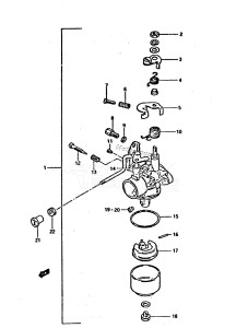 DT3.5 From 0351-200000 ()  1982 drawing CARBURETOR