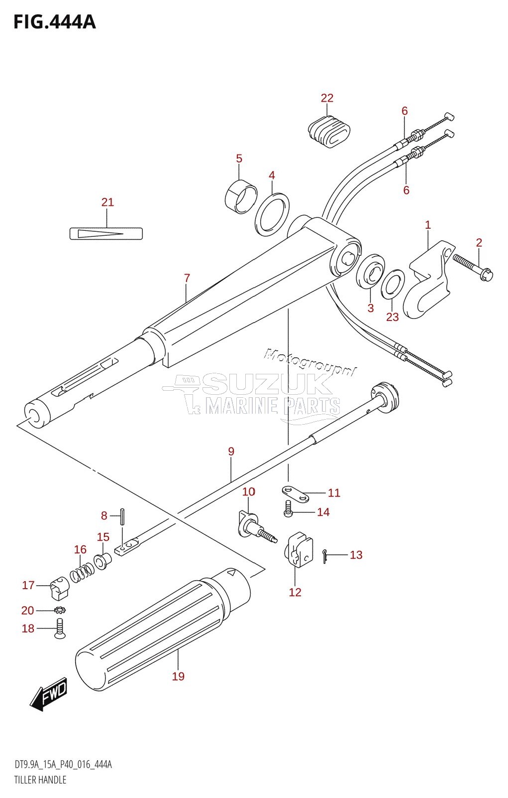 TILLER HANDLE (DT9.9A:P40)