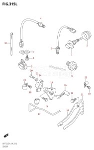 DF150ZG From 15002Z-410001 (E40)  2014 drawing SENSOR (DF175TG:E01)