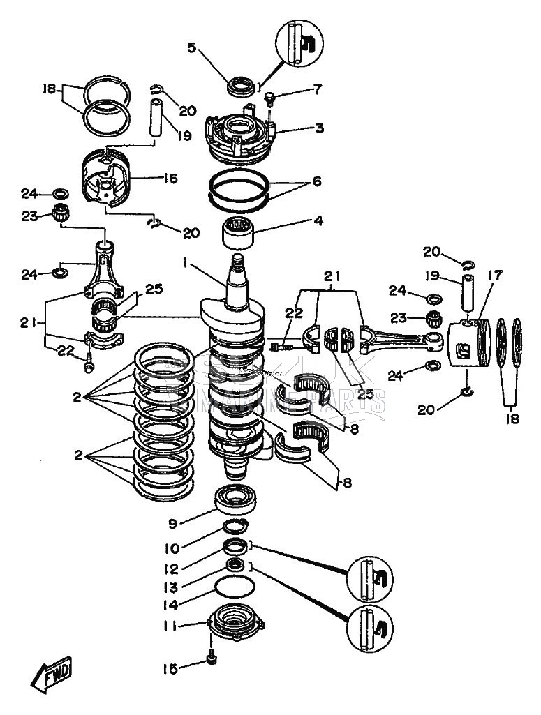 CRANKSHAFT--PISTON