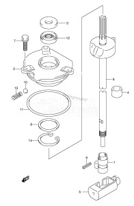 DF140 From 14001F-371001 (E40)  2003 drawing SHIFT ROD