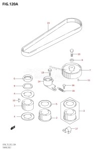 DF60 From 06001F-371001 (E03)  2003 drawing TIMING BELT