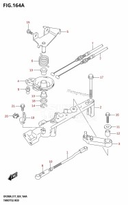 DF150AS From 15003F-440001 (E03 E11 E40)  2024 drawing THROTTLE ROD