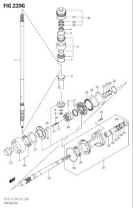 15002Z-210001 (2012) 150hp E01 E40-Gen. Export 1 - Costa Rica (DF150Z) DF150Z drawing TRANSMISSION (DF175Z:E01)