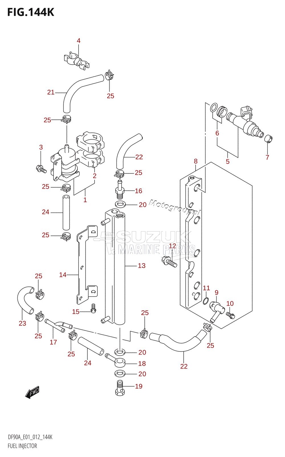 FUEL INJECTOR (DF90ATH:E40)