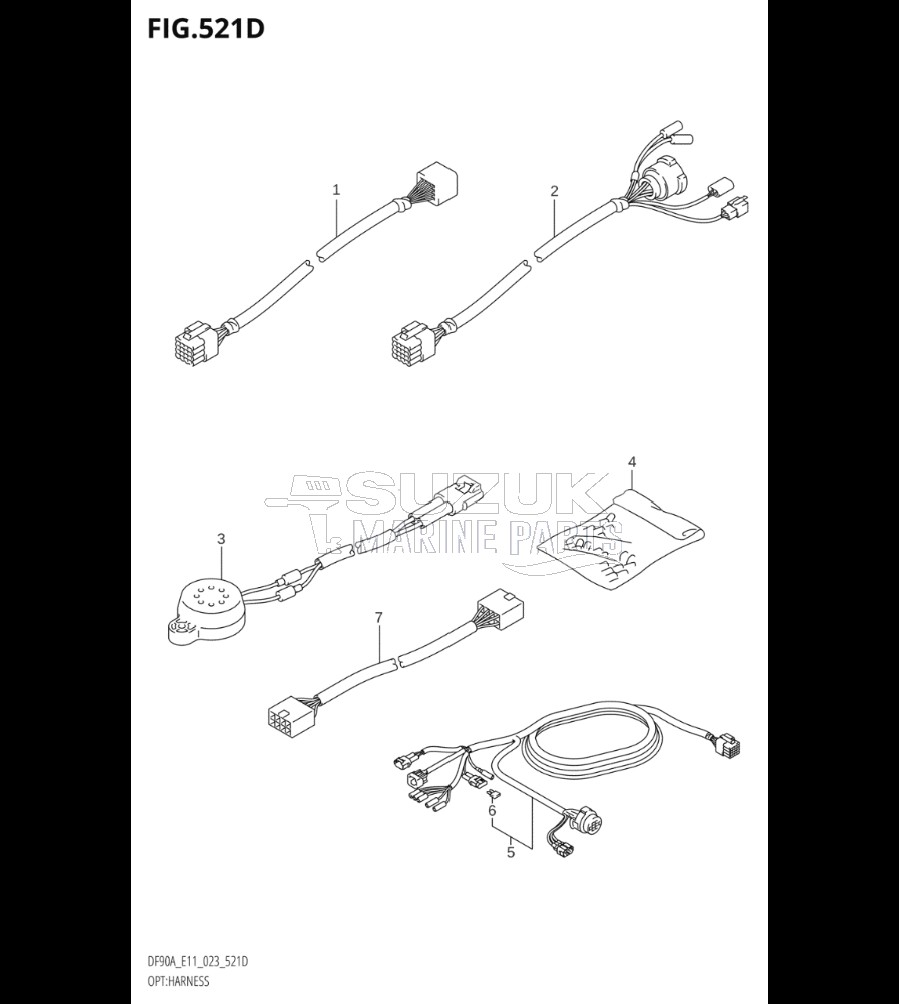 OPT:HARNESS ((DF70A,DF90A):(E03,E11):(020,021))