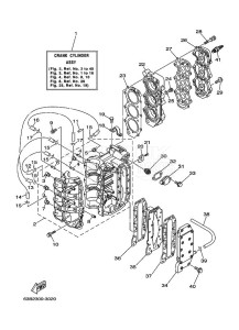 40VEOL drawing CYLINDER--CRANKCASE