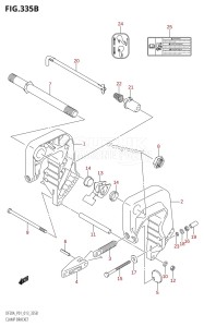 DF9.9B From 00995F-310001 (P01)  2013 drawing CLAMP BRACKET (DF9.9BR:P01)