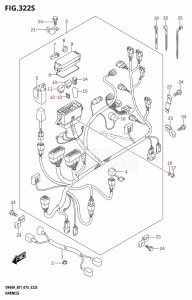 DF40A From 04003F-510001 (E01 E13)  2015 drawing HARNESS (DF60AVT:E40)