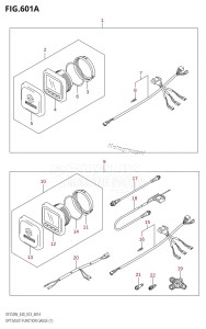 DF250 From 25005F-340001 (E40)  2023 drawing OPT:MULTI FUNCTION GAUGE (1) (020,021)