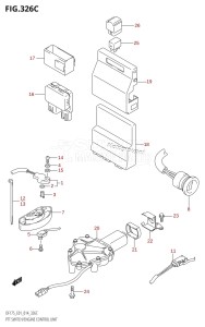 DF175ZG From 17502Z-410001 (E01 E40)  2014 drawing PTT SWITCH /​ ENGINE CONTROL UNIT (DF150TG:E01)