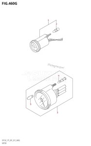 DF175T From 17502F-210001 (E01 E40)  2012 drawing METER (DF175Z:E01)