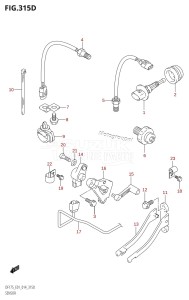 DF150ZG From 15002Z-410001 (E40)  2014 drawing SENSOR (DF150TG:E40)