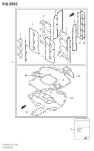 DF250A From 25003P-310001 (E01 E40)  2013 drawing OPT:GASKET SET (DF250A:E01)