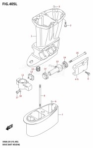 DF40A From 04003F-510001 (E01 E13)  2015 drawing DRIVE SHAFT HOUSING (DF60ATH:E01)